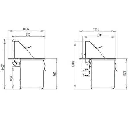 Friteuse gaz – Type Santana – Cuves rondes – 3 cuves rondes 18 kw